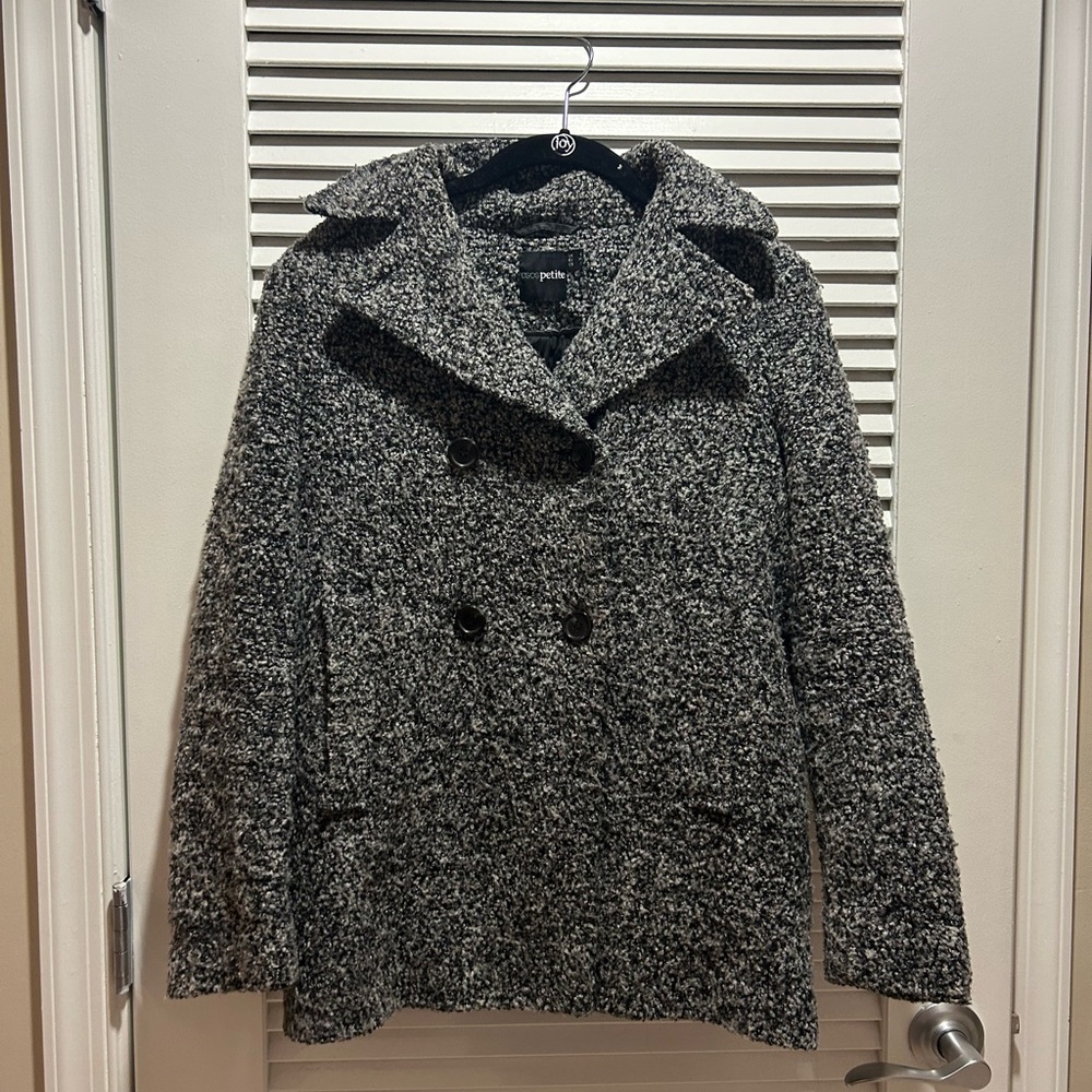 Petite Asos Boucle Peacoat